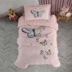 Clasy Daisy Love V2 Somon Ranforce Tek Kişilik Yatak Örtüsü