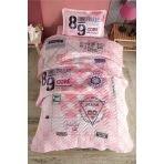 Clasy Denim V1 Pembe Ranforce Tek Kişilik Yatak Örtüsü