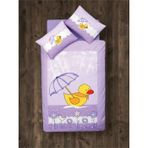 Clasy Duck Ranforce Lila Bebek Nevresim Takımı