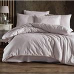 Clasy Exclusive Jakarlı Çift Kişilik Pamuk Saten Nevresim Takımı Arata V1 Taş - 240 x 260 cm - Renkli