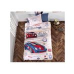 Clasy Garage V1 Mavi Tek Kişilik Nevresim Takımı