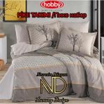 Clasy Hobby Poplin Pike Takımı Tek Kişilik Tanya Kahve - Renkli