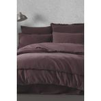Clasy Majoli Dark Charm Maddox Çift Kişilik %100 Organik Pamuk Nevresim Takımı - Gül Kurusu - 200 x 220 cm
