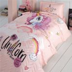 Clasy Pink Dreams V1 Pudra Tek Kişilik Yatak Örtüsü