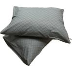 Clasy Ranforce %100 Pamuk 2 Adet Yastık Kılıfı Çizgili Desenli Yeşil - 50 x 70