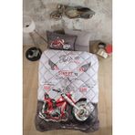 Clasy Ranforce %100 Pamuk Tek Kişilik Uyku Seti Street King - Gri