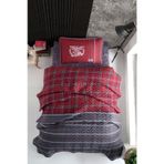 Clasy Ranforce Campus V1 Kapitone Bordo Tek Kişilik Yatak Örtüsü