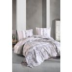 Clasy Ranforce Dort Mevsim Cift Kisilik Set Simle V1 Gri