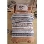 Clasy Ranforce Dort Mevsim Tek Kisilik Afro V1 Somon