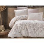 Clasy Ranforce Nevresim Takımı Çift Kişilik Salida V1 - 200 x 220 cm - Kahverengi