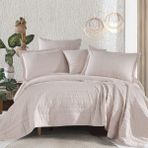 Clasy Ranforce Pamuk Çift Kişilik Yatak Örtüsü Seti Avola V5 Taş - 260 x 240 cm