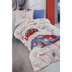Clasy Ranforce Tek Kişilik Yorgan Garage Çocuk Yorgan - 155 x 215 cm - Bej
