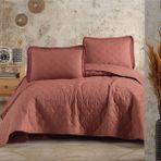 Clasy Ranforce Yatak Örtüsü Çift Kişilik Tafana V5 Kiremit - 260 x 240 cm
