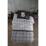 Clasy Ranforce Yatak Örtüsü Tek Kişilik Give Up - Antrasit - 180 x 240 cm