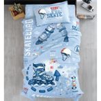 Clasy Skyland Mavi Pamuklu 160X240 Tek Kişilik Genç Pike - 160 x 240 cm