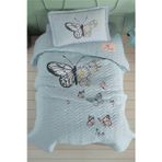 Clasy Tek Kişilik Yatak Örtüsü Seti Daisy Love V1 Yeşil