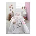 Clasy Valetta Home Ranforce Tek Kişilik Yatak Örtüsü Takımı Paris Love