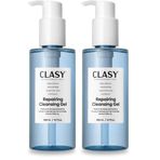CLASYCARE Onarıcı Gözenek Sıkılaştırıcı Yüz Temizleme Jeli – Hassas ve Karma Ciltler İçin Nazik Nemlendirici Yüz Temizleyici, Günlük Yüz Yıkama ve Makyaj Temizleyici, 200 ml (2 paketi)