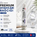 Claw Special Premium Yassı Ayakkabı Bağcığı 120 cm – Dayanıklı Spor ve Günlük Ayakkabı Bağcığı - Beyaz