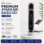 Claw Special Premium Yassı Ayakkabı Bağcığı 120 cm – Dayanıklı Spor ve Günlük Ayakkabı Bağcığı - Siyah