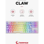 Claw Type-C Bağlantılı Tkl Red Switch Mekanik Rainbow Antighosting Türkçe Q Gaming Oyuncu Klavyesi Beyaz