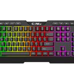 Claw's Astral K1 Rainbow Işıklandırmalı 104+10 Multimedya Tuşlu Full Set Dizilim Membran Gaming Oyuncu Klavyesi