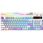 Claw's Claws Spectrum K1 Fonksiyonel Membran 94 Tuşlu Spectrum Rgb Modlu Gaming Klavye - Beyaz - Mavi