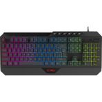 Claw's Nexus K1 RGB Full Membran 104 Tuşlu Ekstra Multimedya / Rollover Ses Kontrol Mekanizmalı & Claw's Reflex Örgü Kablolu Gaming Klavye (11 Farklı RGB Efektli) - Siyah