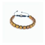 Clays Jewellery Damla Kehribar Küp Kesim Makrome Bileklik / Sertifikalı