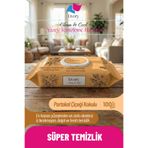 Clean & Cool Serisi Premium Yüzey Temizleme Havlusu Portakal Çiçeği Işıltısı Doğal Pratik Hijyenik Ferah Kokulu Çok Amaçlı Mutfak Banyo Cam Ahşap Seramik Tezgah Ocak Ev Ofis Temizliği (100 Yaprak)