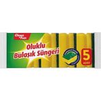 Clean & Fun 4 Paket Oluklu Bulaşık Süngeri 5'li - 5 li
