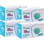 Clean Mask New Generation Tek Tek Poşetli Kırmızı 50x4 3 Katlı Cerrahi Maske - 1