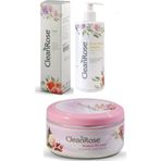 Clean Rose Gül Özlü El ve Vücut Losyonu 400 ml Tonik 150 ml Besleyici Gül Kremi 125ML(ISPARTAMDAN)