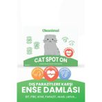 Cleanimal Kedi Dış Parazit Ense Deri Damlası | Bit, Pire ve Kene Karşıtı Doğal Koruma Damlası 5x1 ml