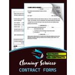 Cleaning Services Contract Forms: 60+ Agreements for Housekeeping Between Cleaner & Client | 120 Two-Sided Pages