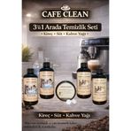 cleanova Espresso & Kahve Makinesi Temizleme Seti 5’li | Kireç, Süt ve Yağ Temizleyici