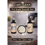 Cleanova Kahve Makinesi Temizleme Seti 3’lü | Kireç Çözücü + Süt Temizleyici + Kahve Yağı Temizleme Tableti
