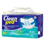 Cleanped Large 30 Adet Beyaz Yetişkin Hasta Bezi