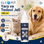 CleaPet Kedi ve Köpek Deri Bakım Jeli 150 ml Hassas Bölge Onarıcı Nemlendirici Tahriş Sonrası Yatıştırıcı Cilt Konfor Formülü