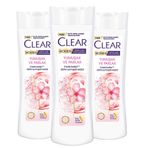 Clear Besleyici Kiraz Çiçeği Yumuşak ve Parlak Saçlar İçin 3x350 ml Kepeğe Karşı Etkili Şampuan