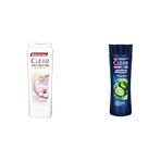 Clear Besleyici Şampuan Kepeğe Karşı Etkili Yumuşak ve Parlak Saçlar 600 ml ve Clear Men Kepeğe Karşı Etkili Şampuan Maksimum Ferahlık 350 ml