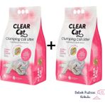 Clear Cat 2x10 lt Bebek Pudrası Kokulu Kedi Kumu