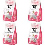 Clear Cat 4x10 L İnce Pudralı Topaklanan Bentonit Kedi Kumu