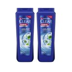 Clear Erkek Kepeğe Karşı Etkili Cool Sport Menthol 2x485 ml Şampuan