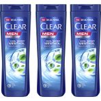 Clear Kepeğe Karşı Etkili 3 x 325 ml Cool Sport Mentol Şampuan