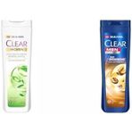 Clear Kepeğe Karşı Etkili Şampuan Bitkisel Sentez Aloe & Çay Ağacı Yağı 350 Ml(2) Clear Men Kepeğe Karşı Etkili Şampuan Saç Dökülmesine Karşı Kahve Çekirdeği Özü 350 Ml(1)