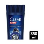 Clear Men 3 In 1 Şampuan & Duş Jeli Arındırıcı Kömür Saç Yüz Vücut Için - Option-1