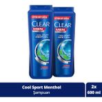 Clear Men Cool Sport Menthol 2x600 ml Şampuan