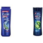 Clear Men Erkek Şampuan Menthol Kepeğe Karşı Etkili 600 Ml Clear Men Kepeğe Karşı Etkili Şampuan Maksimum Ferahlık 350 Ml