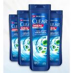 Clear Men Ferahlatıcı Mentol Etkisi 4x350 ml Şampuan